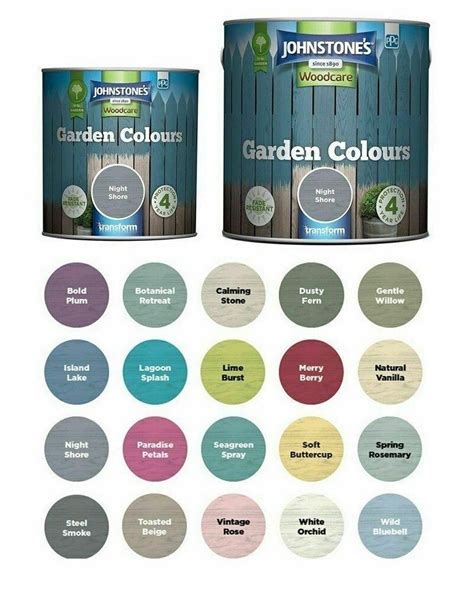 Two Cans Of Garden Colours Next To Each Other