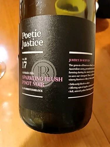 Barristers Block Poetic Justice Pinot Noir Sparkling Blush Vivino