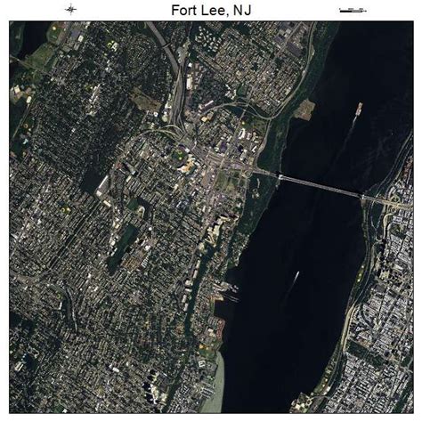 Aerial Photography Map of Fort Lee, NJ New Jersey