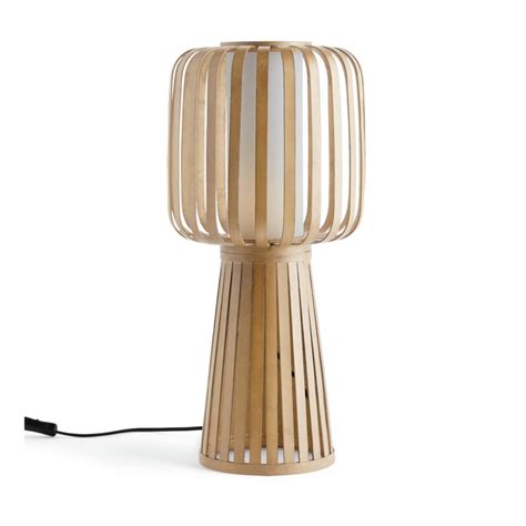 Habitat Achille Bamboo Table Lamp Natural White By Habitat