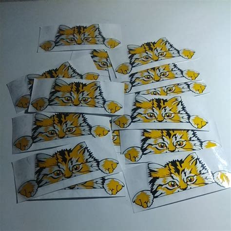 Jual Sticker Cutting Tumpuk Kucing Ngintip Shopee Indonesia