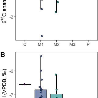 Box Plots Displaying The Distributions Of Stable Isotope Variables