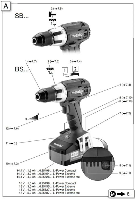 Metabo Bs Lt Compact Cordless Drill Instructions