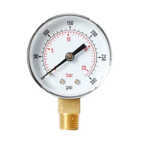 Manom Tre Psi Bar Dial Pression D Air Hydraulique Pneumatique