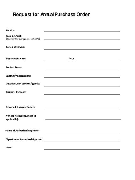 Fillable Online Ucop Request For Annual Purchase Order Fax Email Print