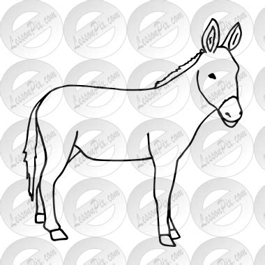 Donkey Outline Svg