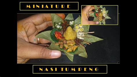 Diy Miniature Membuat Miniatur Nasi Tumpeng Mini Menggunakan Clay