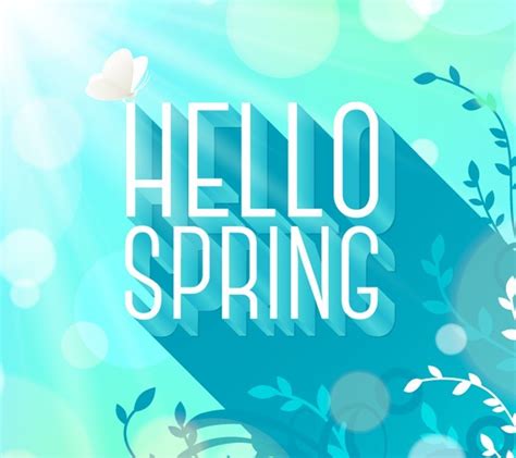 Free Happy Spring Vector Background - TitanUI