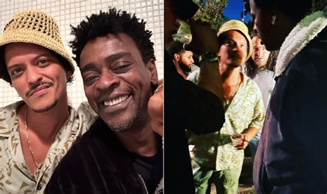 Seu Jorge Abre Fotos De Encontro Com Bruno Mars Após Show No The Town