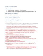 BIO 202 Unit 4 Exam Study Guide Review Docx Unit 4 Endocrine System