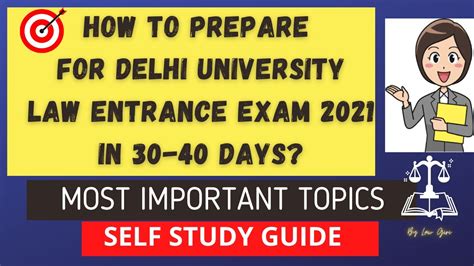 How To Prepare For DU LLB Entrance Exam 2021 1 Month Strategy DU LLB