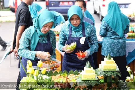 Peringati Hkg Ke Tp Pkk Kabupaten Pasuruan Gelar Lomba Hias Tumpeng