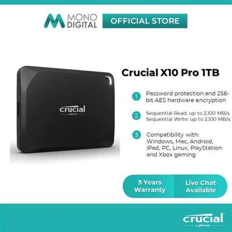 Crucial X X Pro Usb Portable External Solid State Drive Ssd