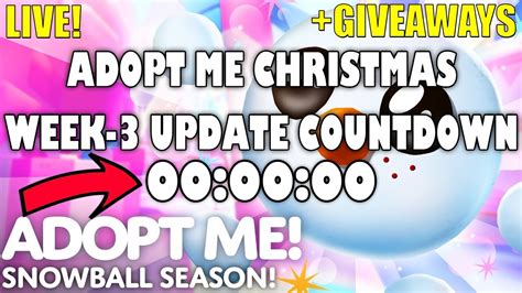 Live Adopt Me Countdown Of Christmas Update Week Giveaways New