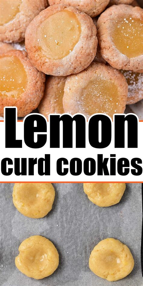 Easy Lemon Curd Cookies Lemon Thumbprint Cookies Recipe