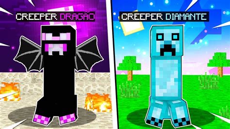 TODOS OS MOBS VIRARAM CREEPERS NO MINECRAFT YouTube