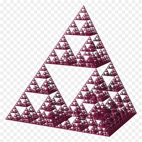 Sierpinski Pyramid Pink Sierpinski Pyramid Triangle Plant Hd Png