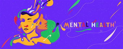 Mental Health Abstract Banner Stock Vector Illustration Of Cognitive