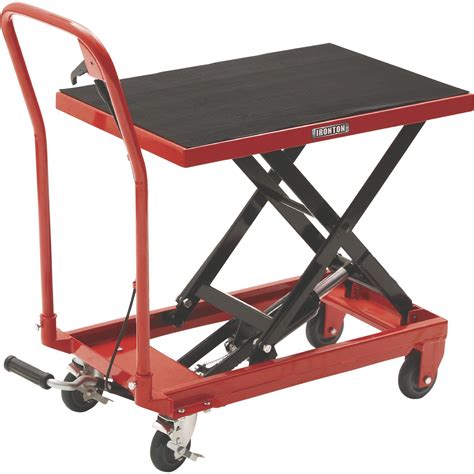 Ironton Hydraulic Table Cart 500 Lb Capacity