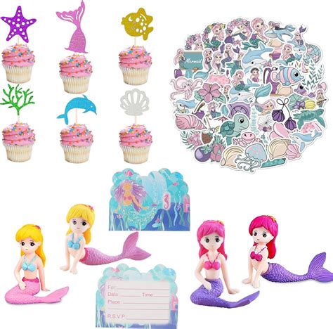 Decorazioni Torta Sirena Cake Topper Sirena Oceano Toppers Torta