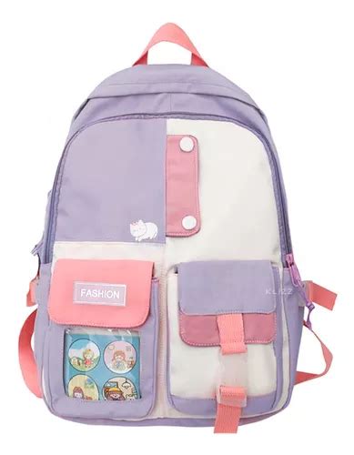 Mochila Bolsa Escolar Feminina Estilo Koreano Kawaii Fofa MercadoLivre