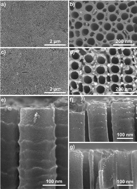 30 A D Top View SEM Images Of The Bottom Of A B Pristine And C D