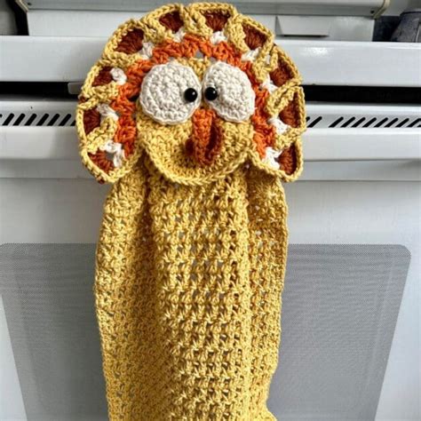 Turkey Crochet Kitchen Towel Free Pattern Fosbas Designs