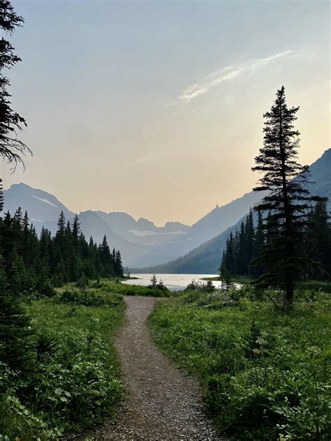 Grinnell Lake, Montana : r/minimalistphotography