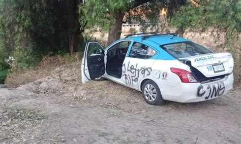 Hallazgo Cuerpo Hombre En Taxi En Zacatecas