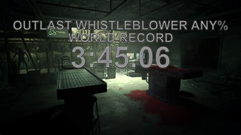 Outlast Whistleblower Any Speedrun World Record Youtube