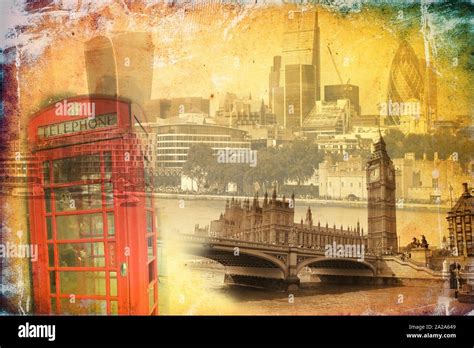 London art design illustration Stock Photo - Alamy