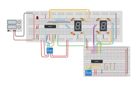 Circuit Design Decodificador Bcd 7 Segmentos Gabriel Tinkercad