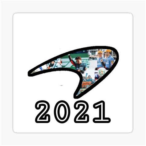 "2021 mclaren Team Logo" Sticker for Sale by motorsporttimes | Redbubble