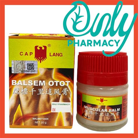 Eagle Brand Muscular Balm 20g Cap Lang Balsem Otot Shopee Malaysia