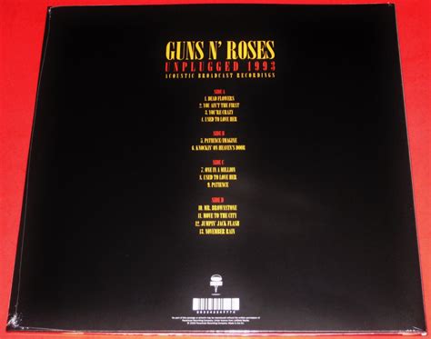 Guns N Roses Unplugged 1993 Acoustic Broadcast Records 2 Lp Color