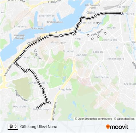 3 Route Schedules Stops Maps Göteborg Ullevi Norra Updated