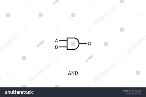 Vector Electronic Circuit Symbol Gate Stock Vector (Royalty Free ...