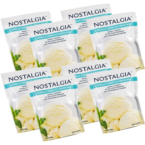 Nostalgia Premium Ice Cream Mix 8 8 Ounce Packs Makes 16 Quarts