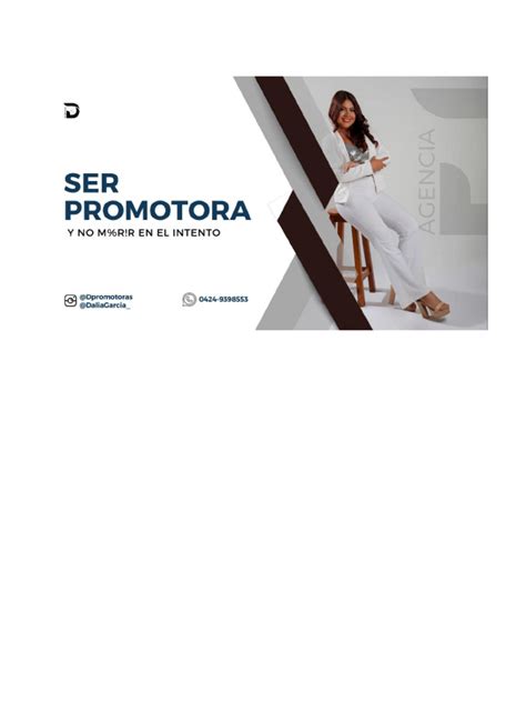 Guía para ser promotora eficaz | PDF | Persona de libre dedicación ...