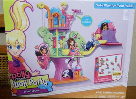 Polly Pocket Wall Party Tree House Playset By Mattel Nib Doll Included