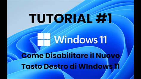 Guida Di Windows 1 Come Modificare Il Tasto Destro Su Windows 11