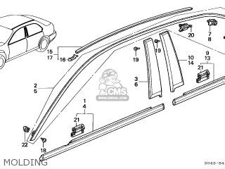 S Mldg Assy R Roof Honda Buy The S At Cmsnl