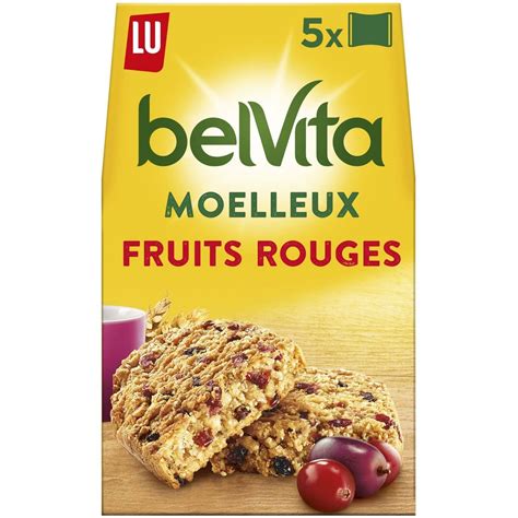 Belvita Biscuits Petit Déjeuner Moelleux Aux Fruits Rouges Sachets