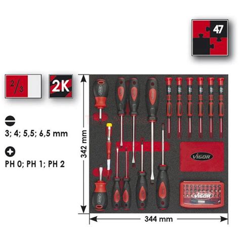 Vigor V Schraubendreher Satz Und Bit Box