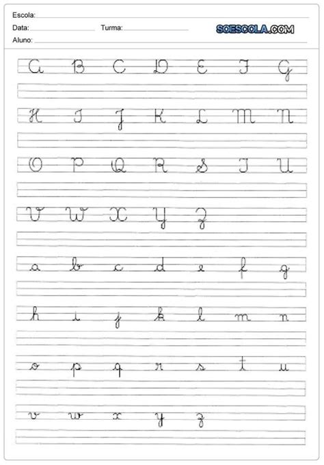 Caligrafia Letra S Cursiva