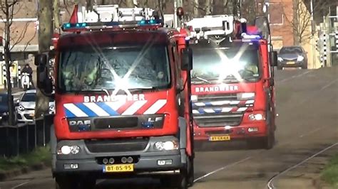 P1 Reserve TS Reserve HW Brandweer Den Haag Centrum Met Spoed Achter