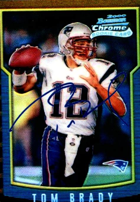 Tom Brady Bowman Chrome Rookie Reprint Card With Etsy