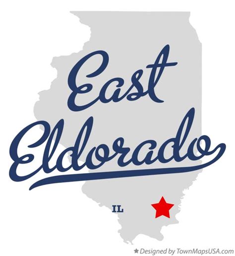 Map of East Eldorado, IL, Illinois