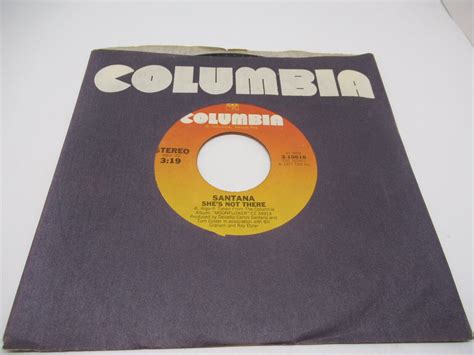 Santana Shes Not There Zulu 1977 Columbia 45 Rpm Record Ebay