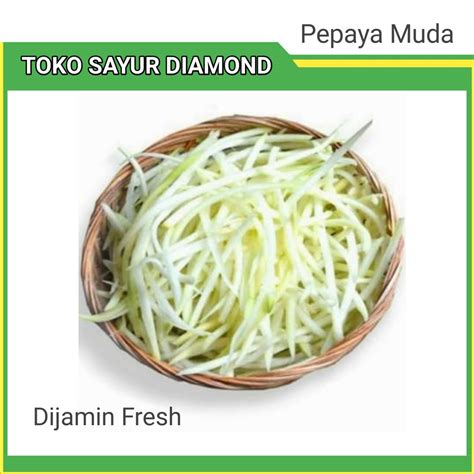 Jual Pepaya Kates Muda Parut 250 Gram Shopee Indonesia